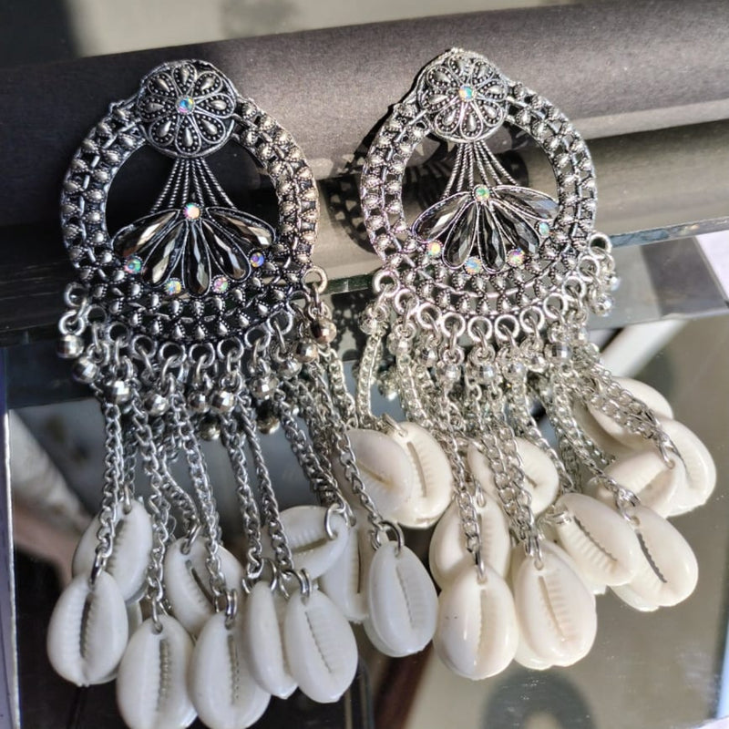 Fancy Shell Drop Earrings