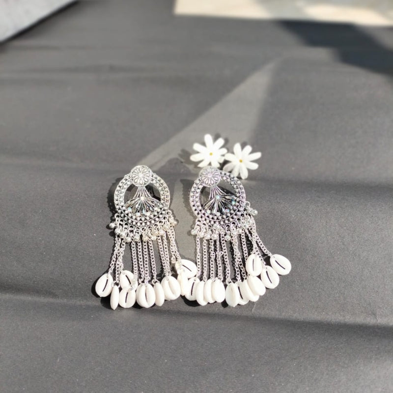 Fancy Shell Drop Earrings