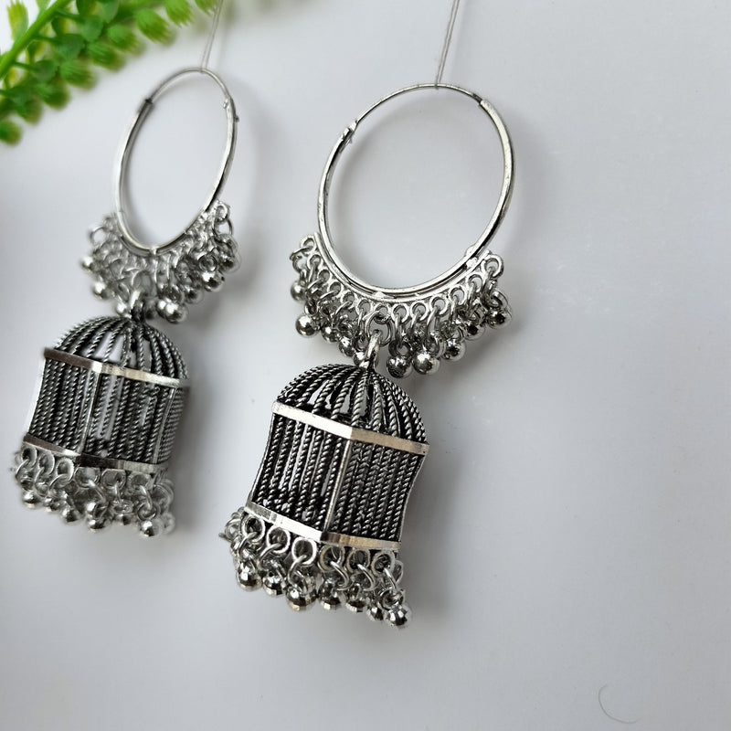 Cage Design Jhumka earring