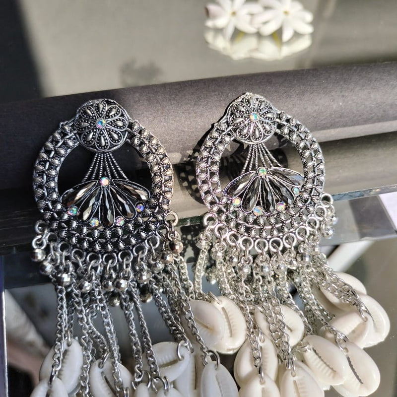 Fancy Shell Drop Earrings